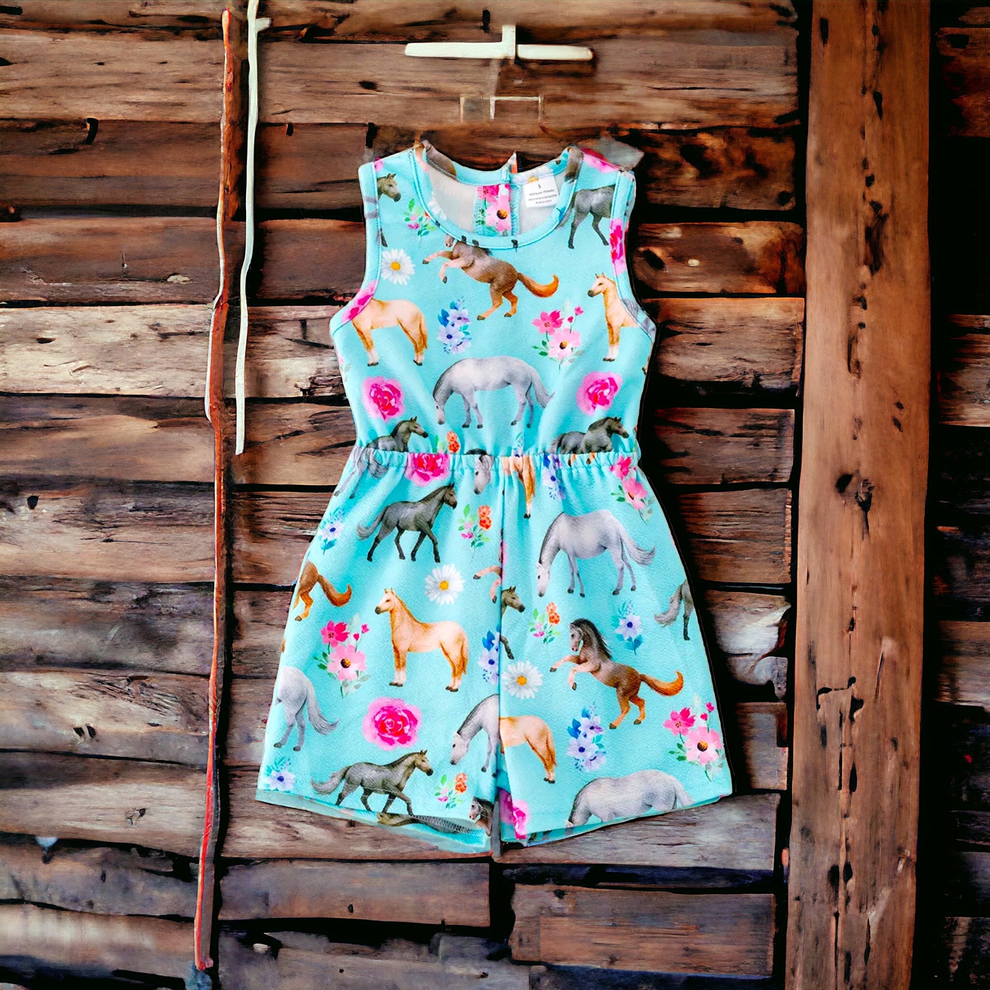 Girls Horse Romper