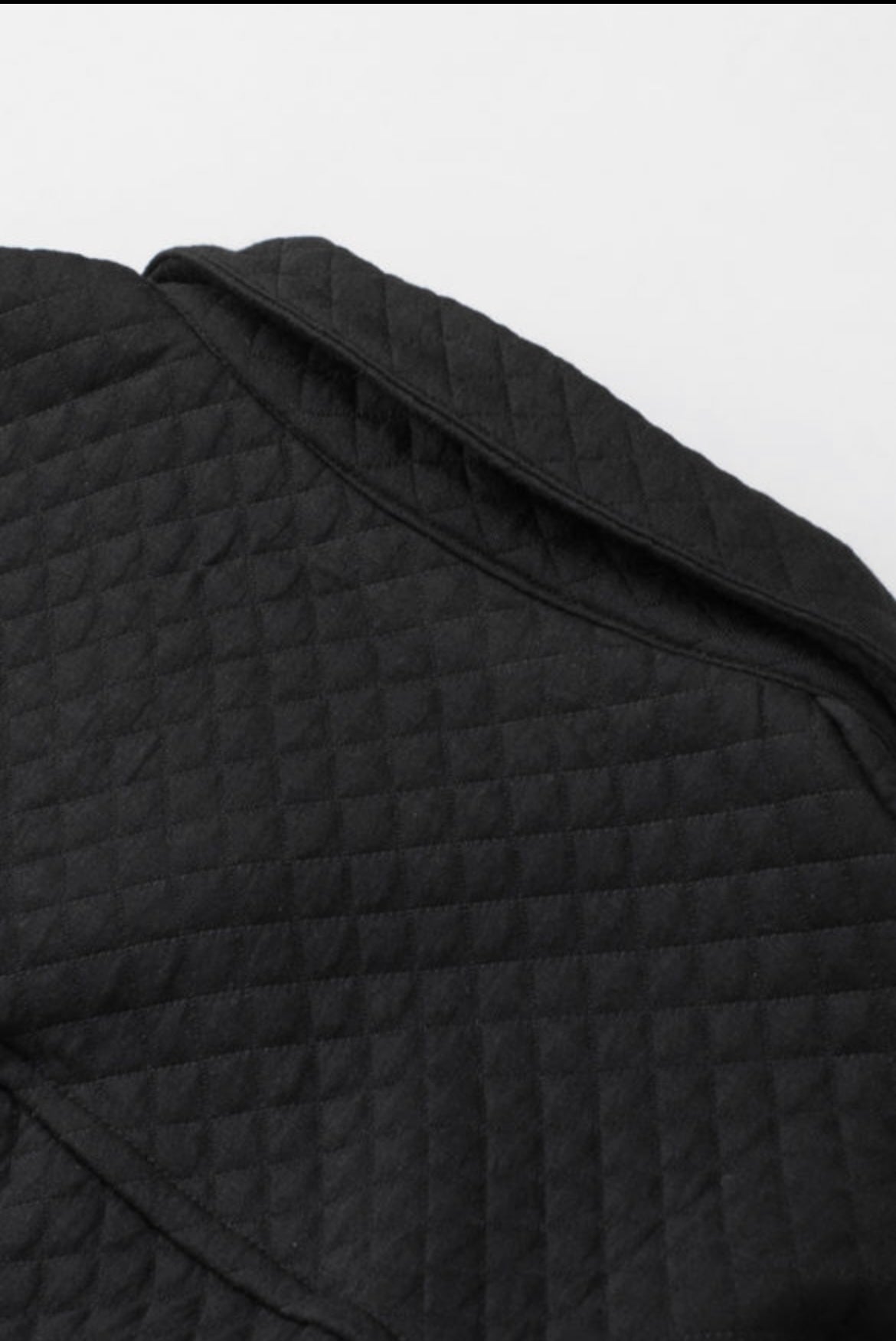 Puffy Black Shacket