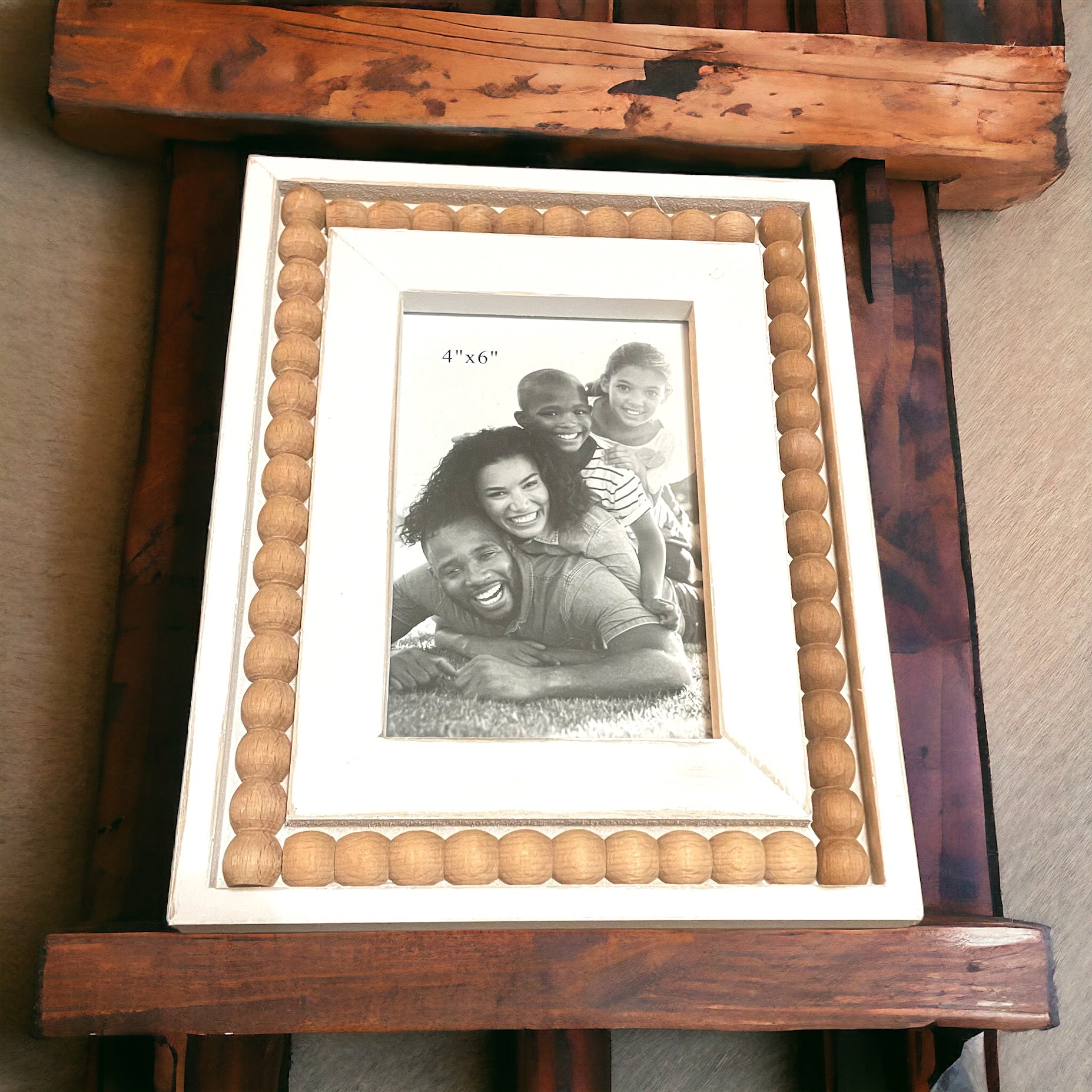 Beaded Wood Picture Frames