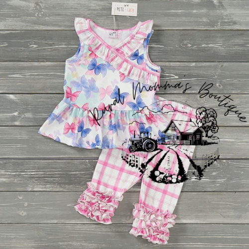 Free Like a Butterfly Capri Set