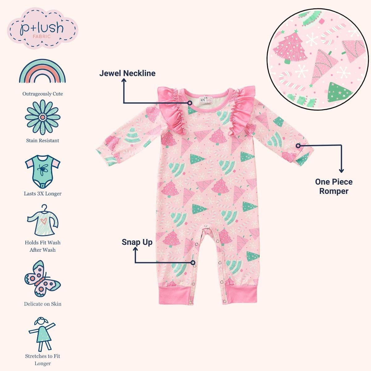 Frosted Pines Infant Romper