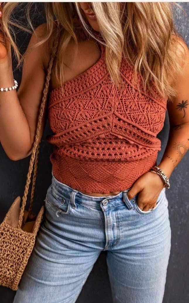 Knitted Halter Top