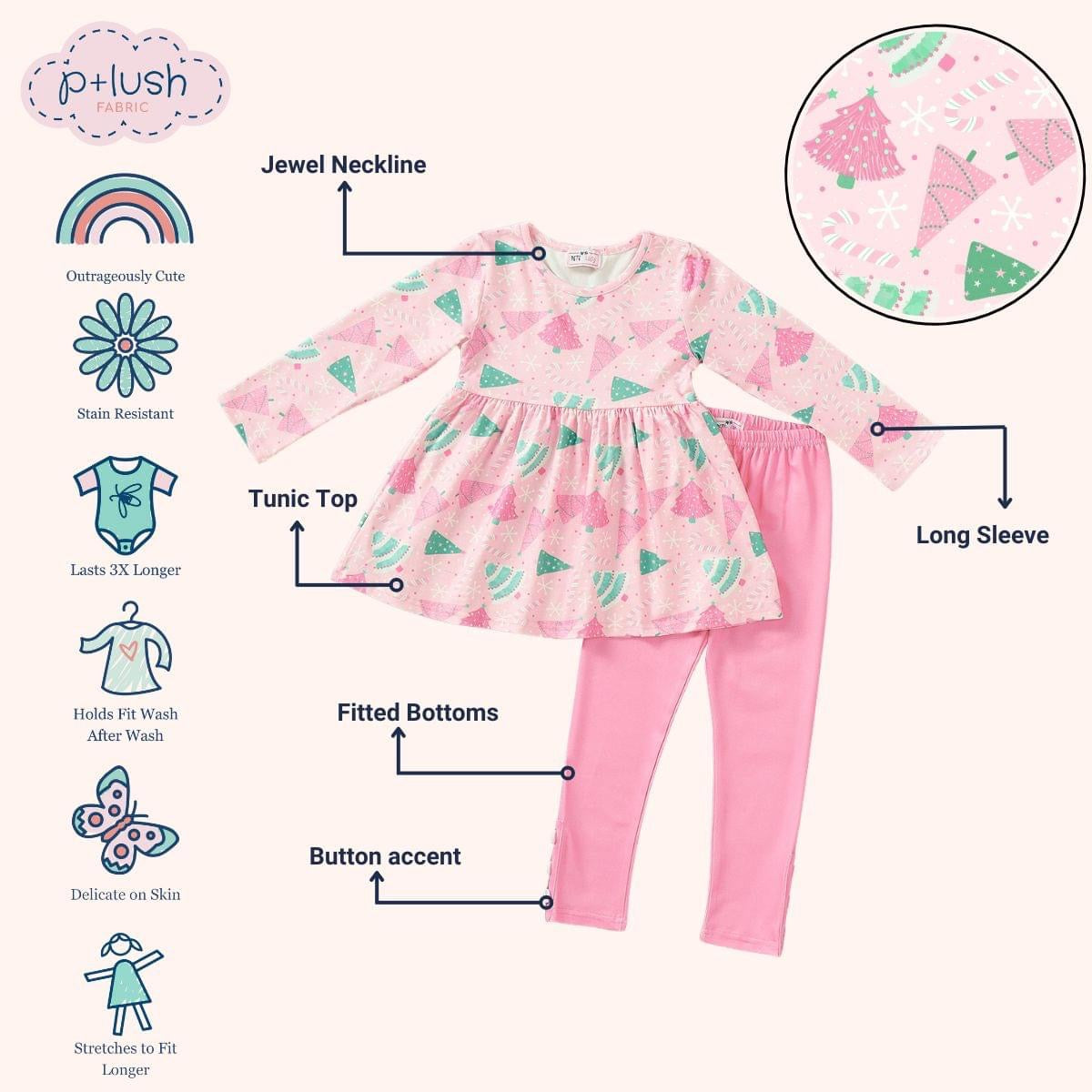 Girls Frosted Pines Pant Set